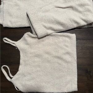 Soft Cream Knit Sweater Set